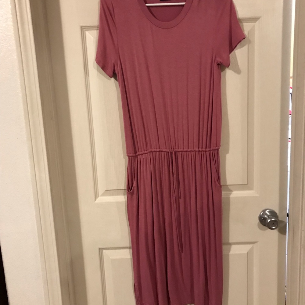 Simier Fairy  Dusty Rose Midi Dress